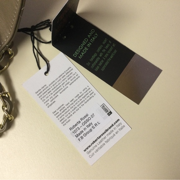 NWT Roberta Rossi Diamond Quilted Leather Crossbody - Picture 12 of 12